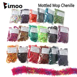 Chenilla fregona Grizzly moteada Bimoo – para montaje de moscas