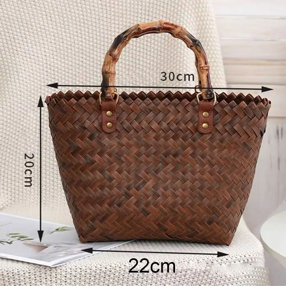 Bolso de ganchillo tejido de hombro gran capacidad para mujer - imagen 5