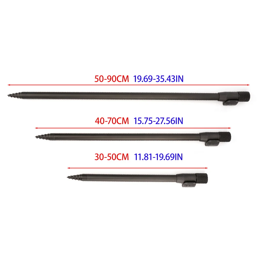 Longitudes extensibles (30-45 / 40-60 / 50-90 cm)