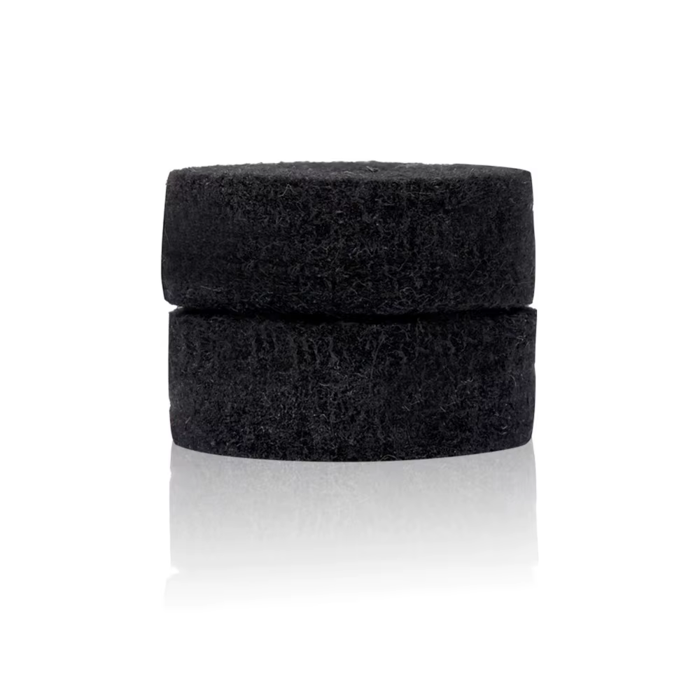 Almohadillas de Fieltro para Platillos 40mm – Juego de 10 Repuestos Gris/Negro
