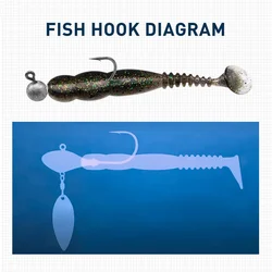 ESFISHING Rockviber Shad – Señuelo blando para lucio y trucha