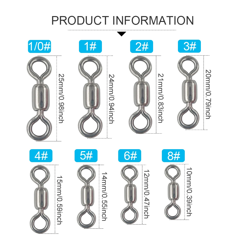Giratorios de barril de acero inoxidable 304 para pesca en mar - imagen 4