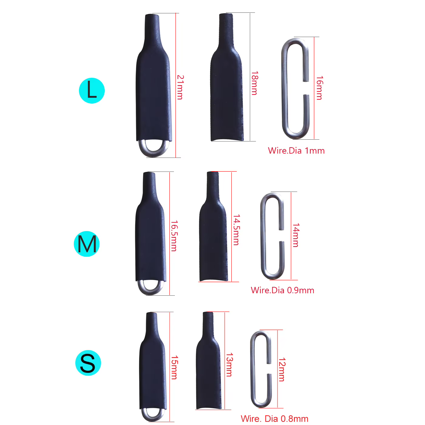 Clips Fastlink para pesca de carpa de acero inoxidable - imagen 2