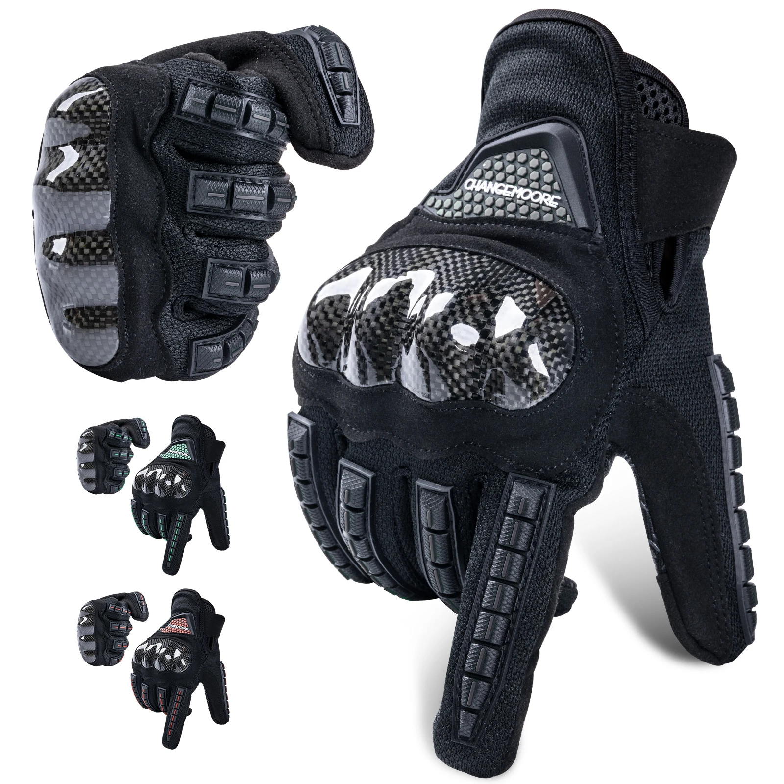 Guantes de moto racing carretera unisex con pantalla táctil