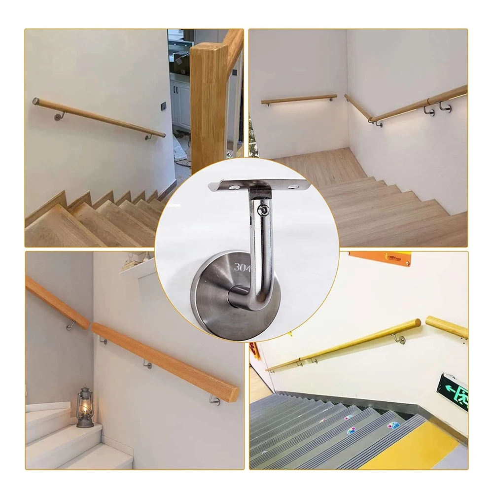 Soportes para Pasamanos de Níquel Satinado – Acabado Resistente - imagen 3