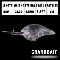 Dr.Holife Crankbait con sonajero para señuelos duros de pesca