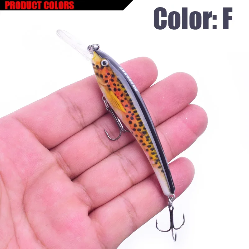 Señuelo Minnow 3D realista – Wobbler duro para pesca de depredadores