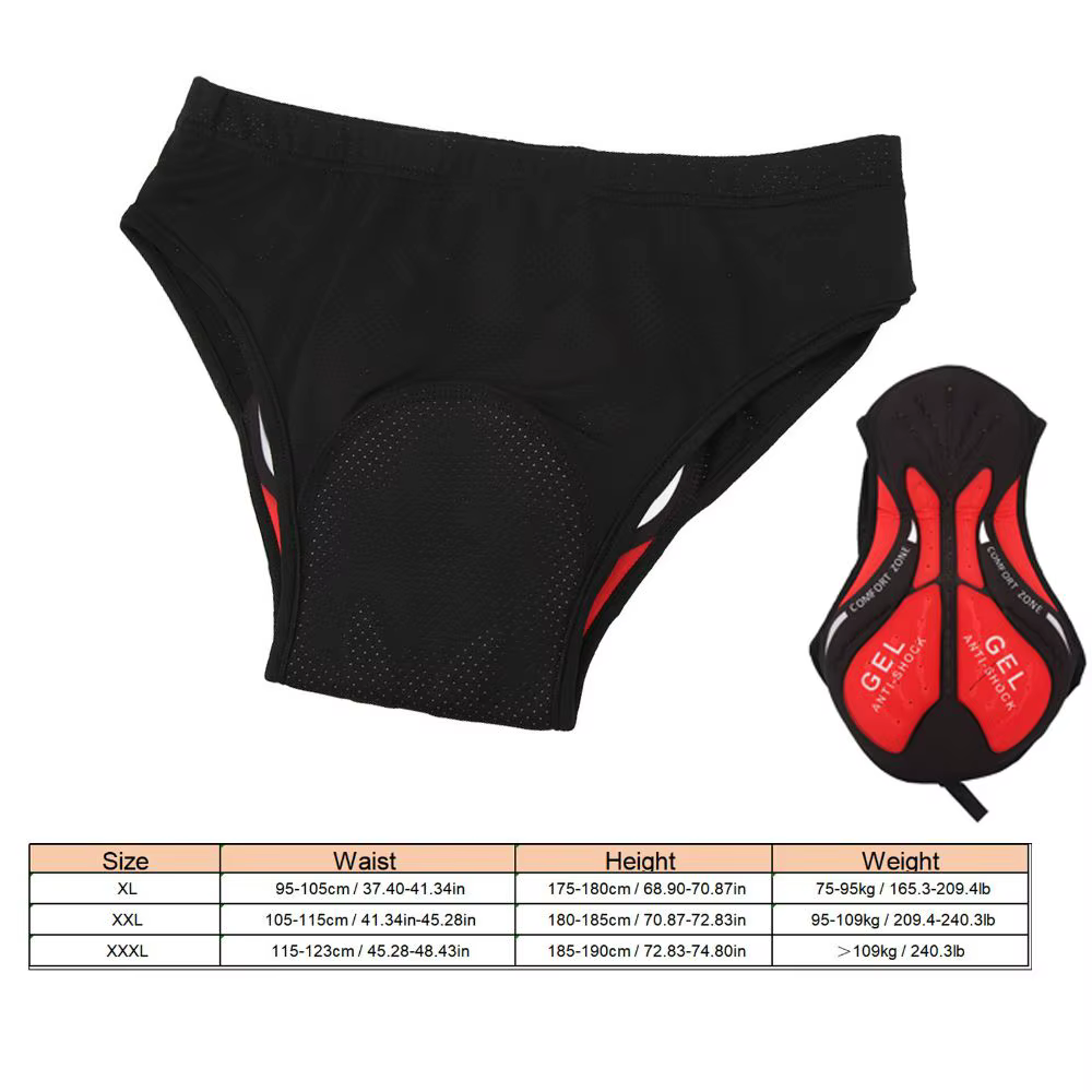 Ropa Interior de Ciclismo con Acolchado 3D y Secado Rápido