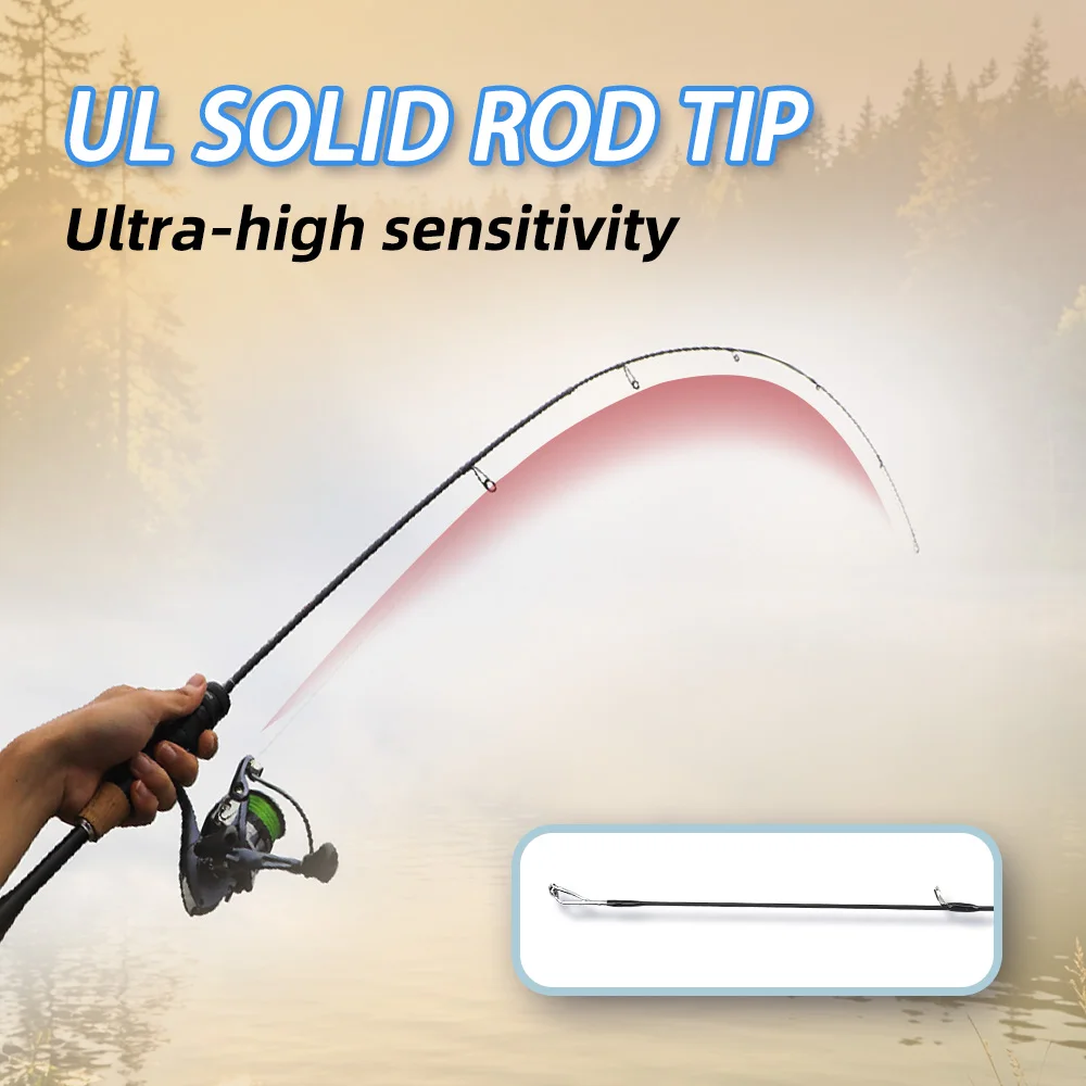 Caña ultraligera ORCA FishingFANS para spinning con punta sólida - imagen 4