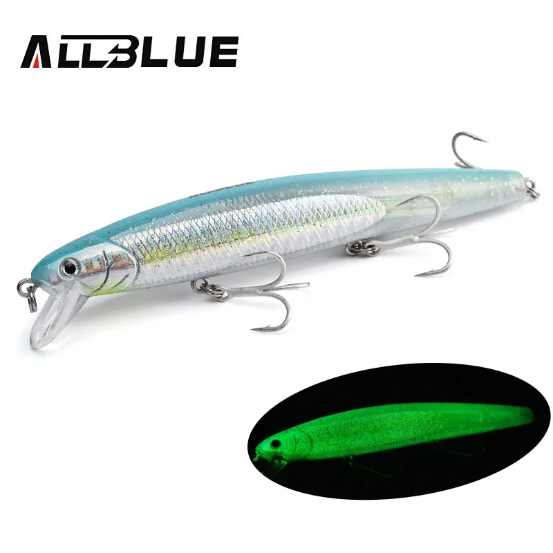 ALLBLUE FlashMinnow 110 – Jerkbait suspensión lenta para lucio
