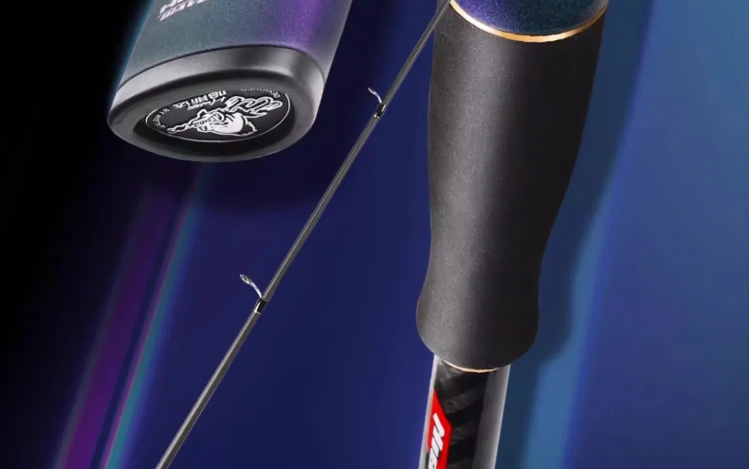 Detalle de la caña de lance Hasda para pesca en mar