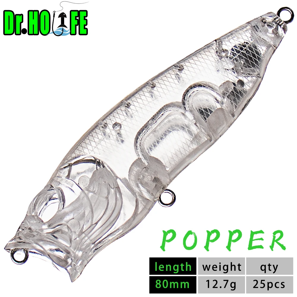 Dr.Holife popper sin pintar para DIY – señuelo de superficie - imagen 5