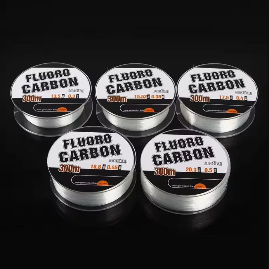 Sedal Fluorocarbono resistente para pesca con mosca y carpa