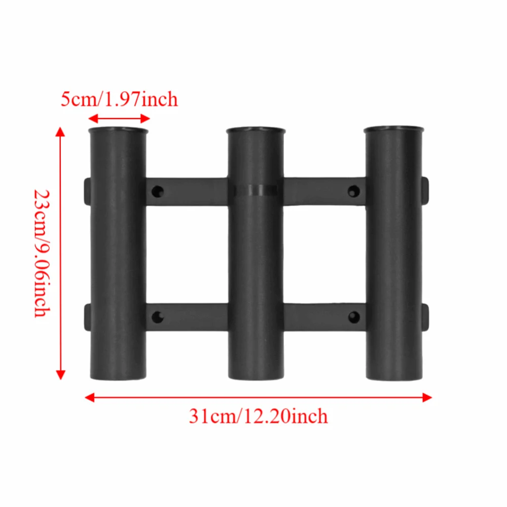 Soporte para cañas de pesca en kayak ABS resistente para tubos - imagen 5