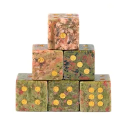 Dado piedra natural cristal de cuarzo para juegos de mesa