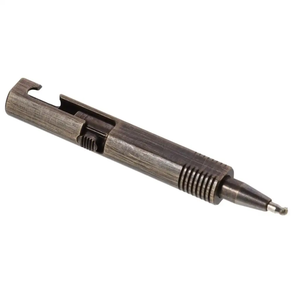 Bolígrafo de latón retráctil recargable – Mini para bolsillo y firma - imagen 2