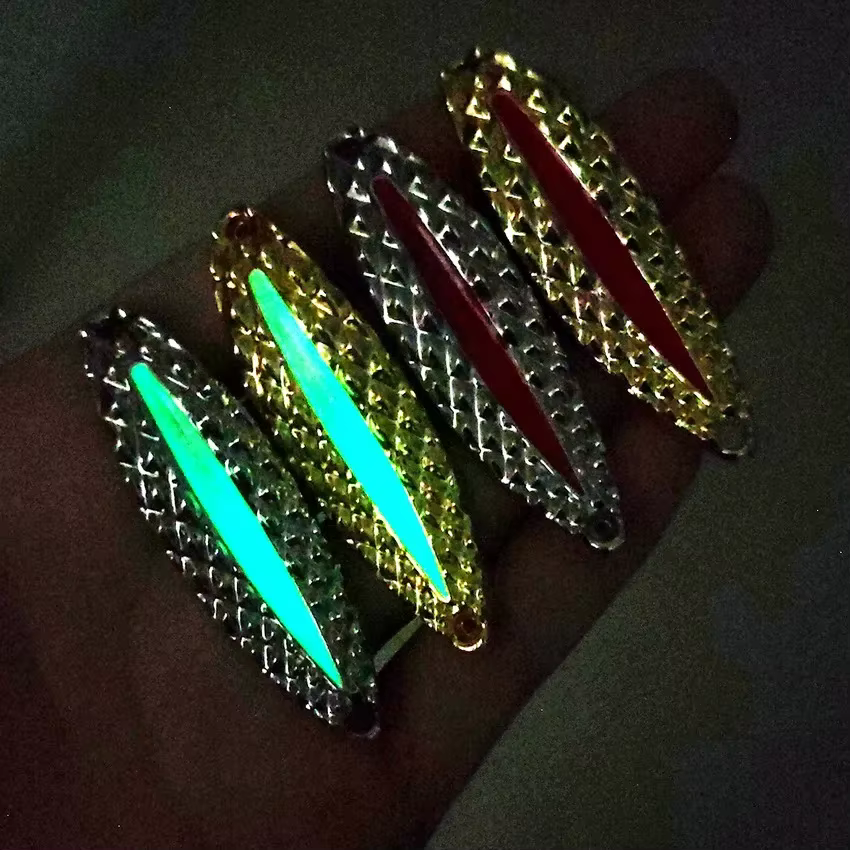 Cucharas giratorias Metal dorado 2,5-20g para pesca deportiva - imagen 2