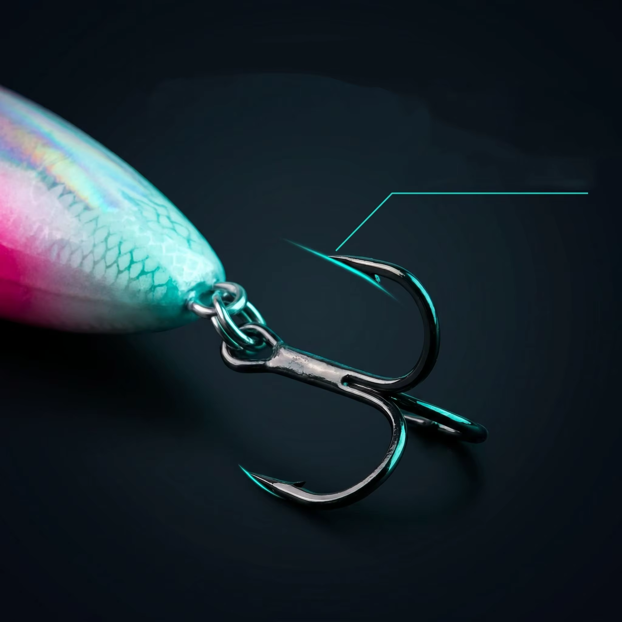 Micro Señuelo Sinking Minnow 3g – Anzuelos Triples para Trucha y Perca