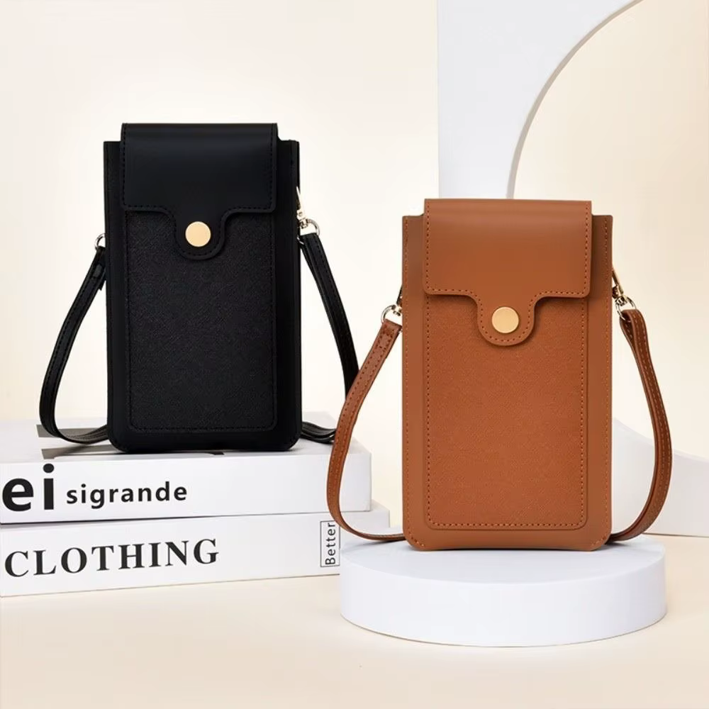 Bolso bandolera para móvil de cuero PU con pantalla táctil - imagen 3