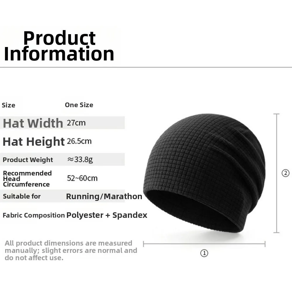 Gorro de Lana Waffle Transpirable y Cortaviento para Frío - imagen 2