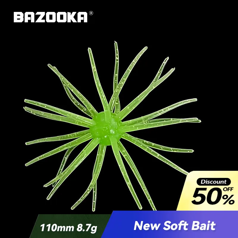 Bazooka Erizos TPE – Señuelo flexible para lubina, besugo y lucio - imagen 4