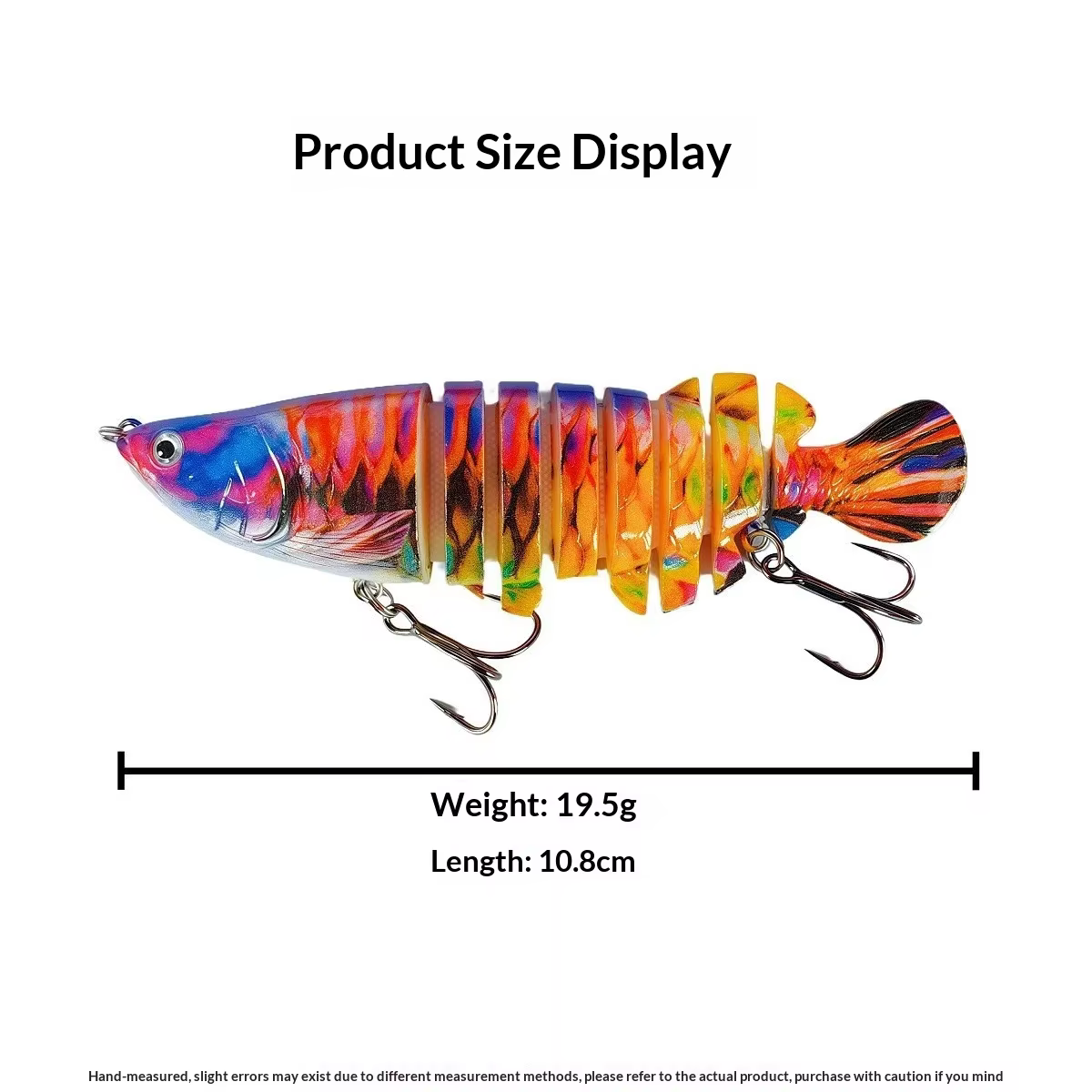 Señuelo de pesca segmentado MUKUN 108 mm