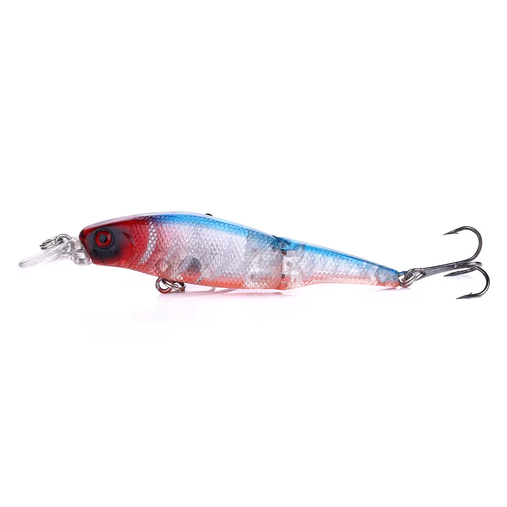 Señuelos Wobblers tipo Minnow duros multisección para perca y carpa - imagen 2