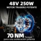 TTGO bicicleta eléctrica con batería extraíble y freno hidráulico - imagen 5