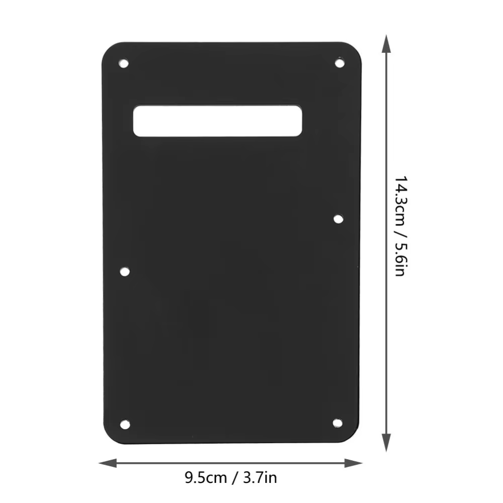 Placa trasera de metal plateada para guitarra eléctrica