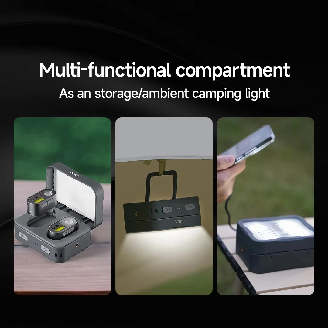 DUKA MH1 faro recargable LED portátil con sensor para pesca - imagen 3