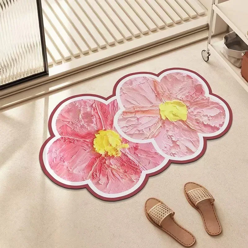 Estera de diatomita antideslizante para baño – Alfombra absorbente secado rápido