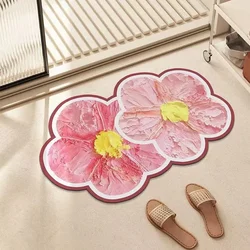 Estera de diatomita antideslizante para baño – Alfombra absorbente secado rápido