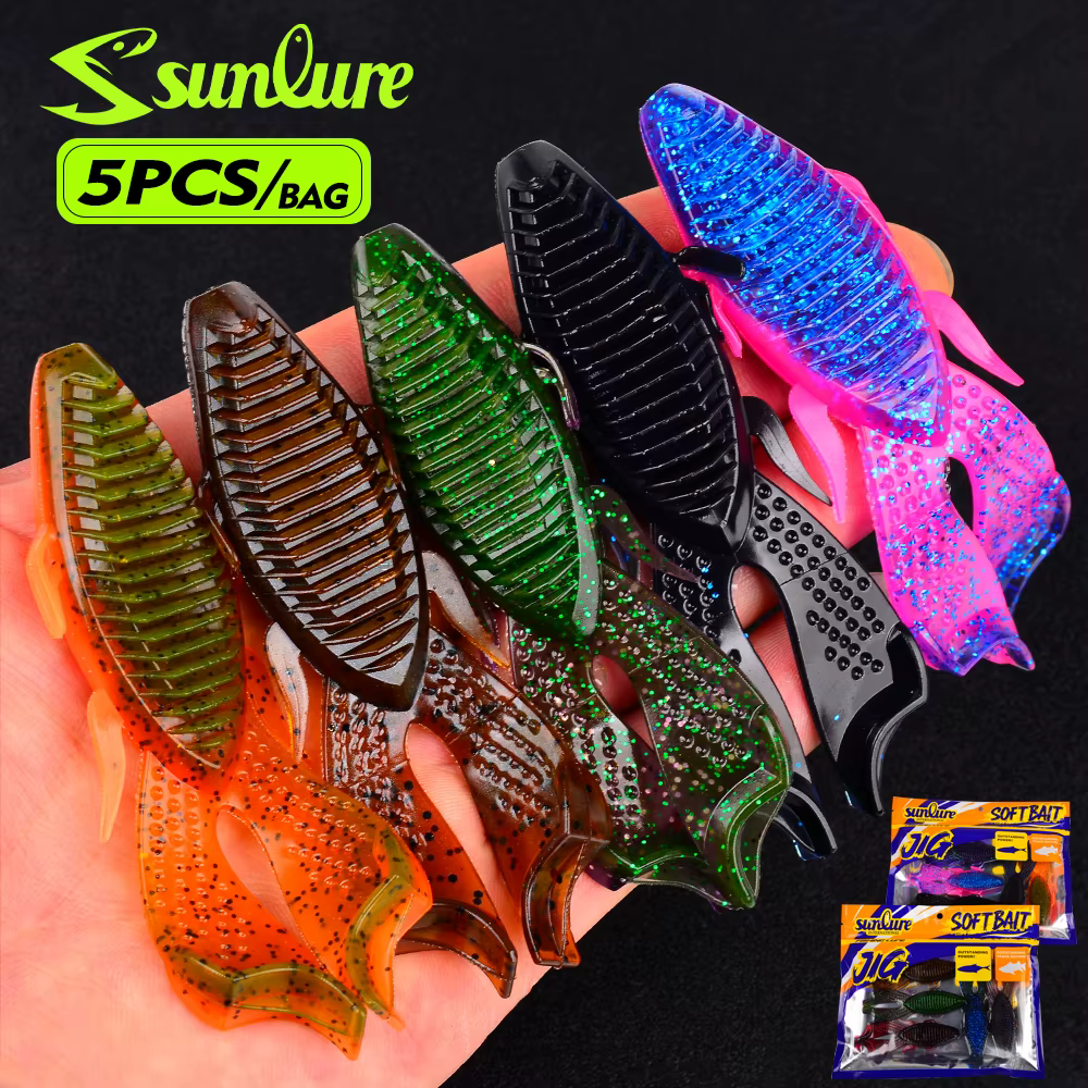 Señuelos de vinilo Sunlure – Cebo realista para lubina y salmón - imagen 2