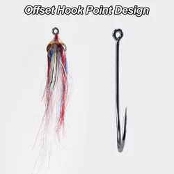 Moscas Minnow Wounded, Ice Dub Fry y Baitfish hundimiento lento trucha lubina