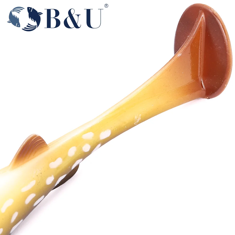 Swimbait B&U – Cola de paleta realista de vinilo para black bass - imagen 2