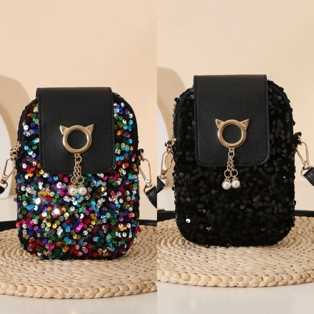 Bolso bandolera mini de lentejuelas brillante ligero para noche - imagen 5
