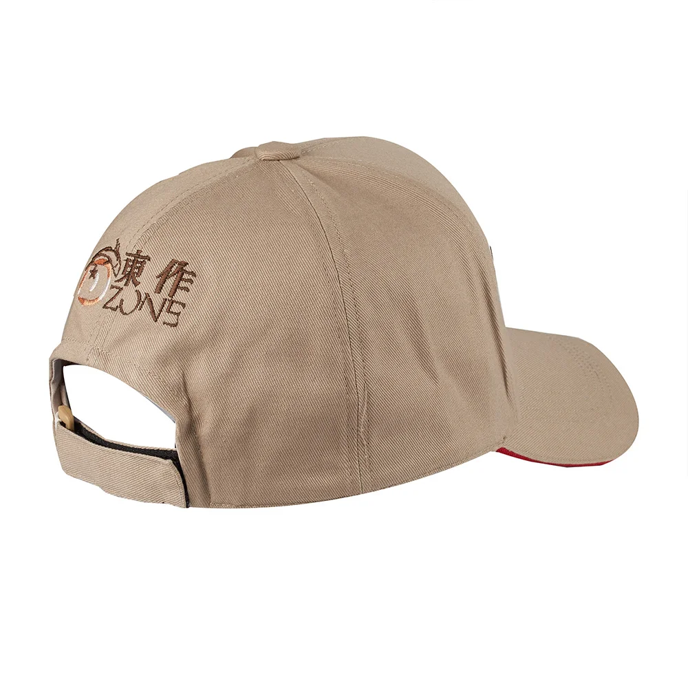 Gorro de verano marrón visto desde diferentes ángulos