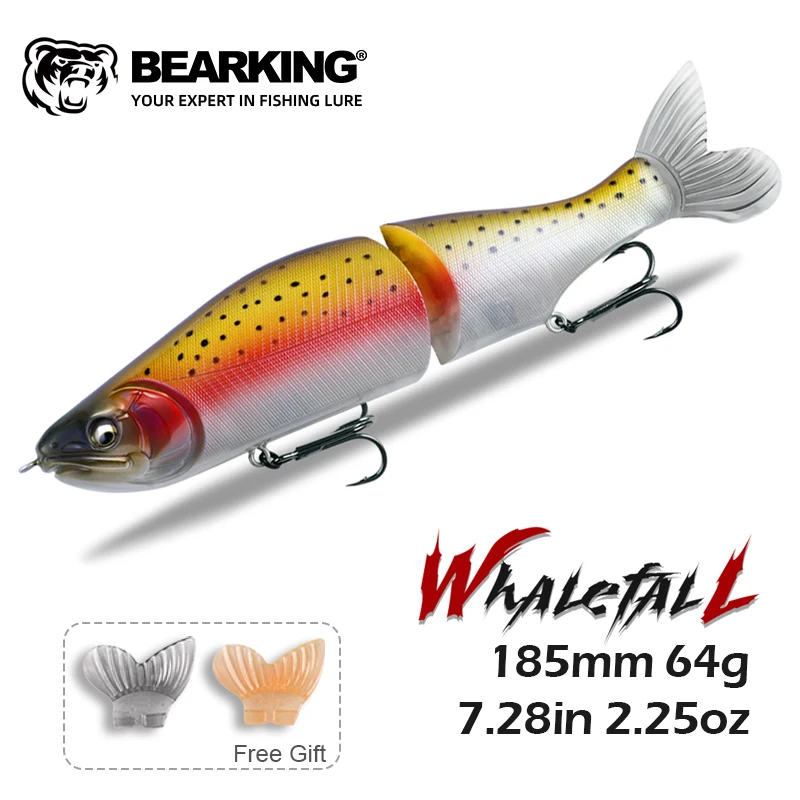 BEARKING Minnow articulado – Señuelo ABS para lucio y lubina