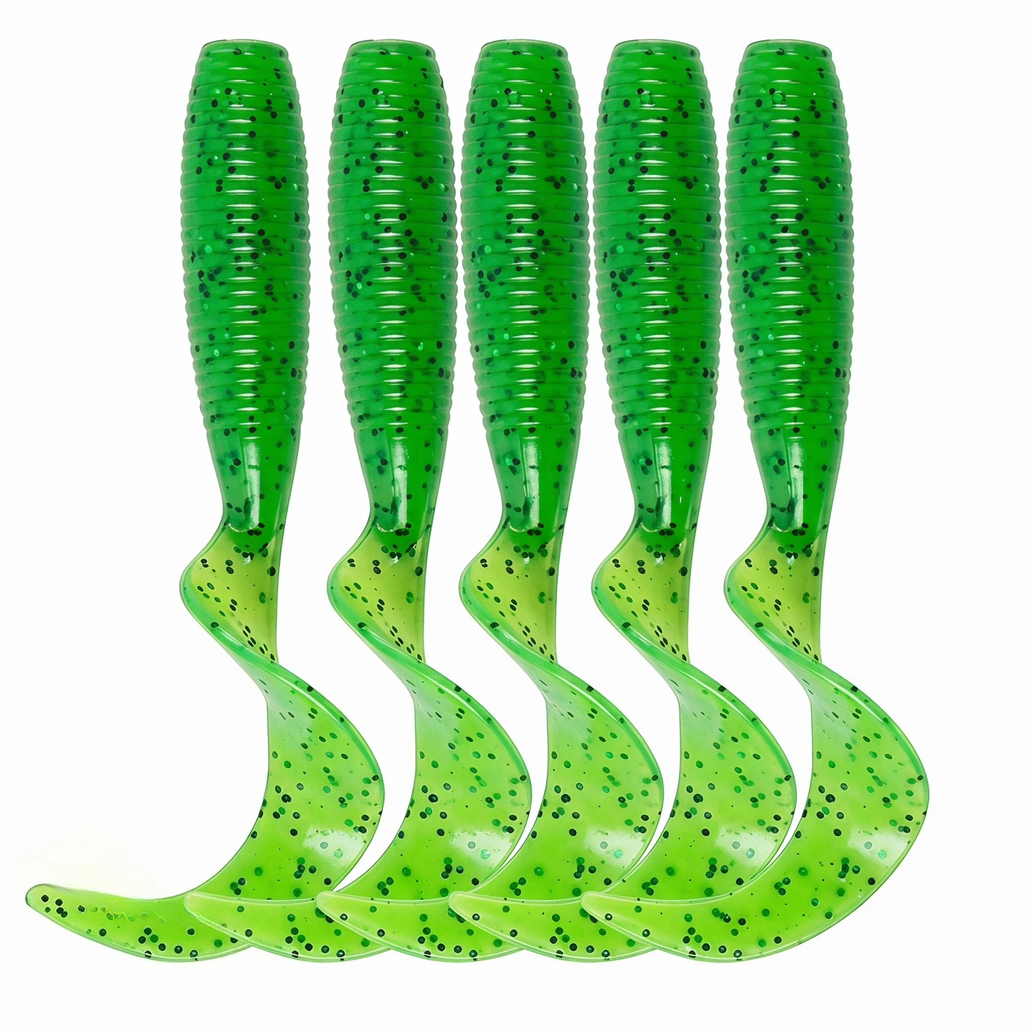 Goture Señuelos Blandos cola rizada larga para lubina y crappie - imagen 2
