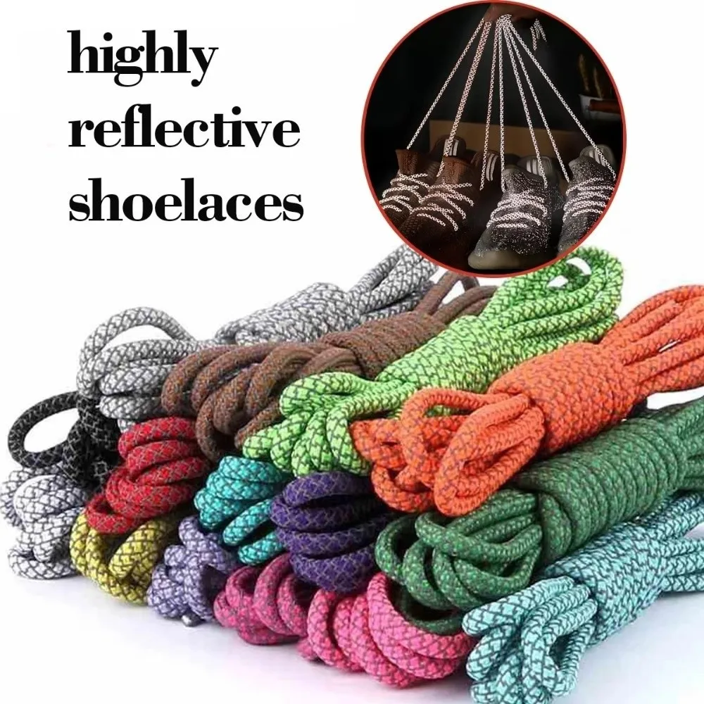 Cordones reflectantes redondos de poliéster para zapatillas - imagen 5