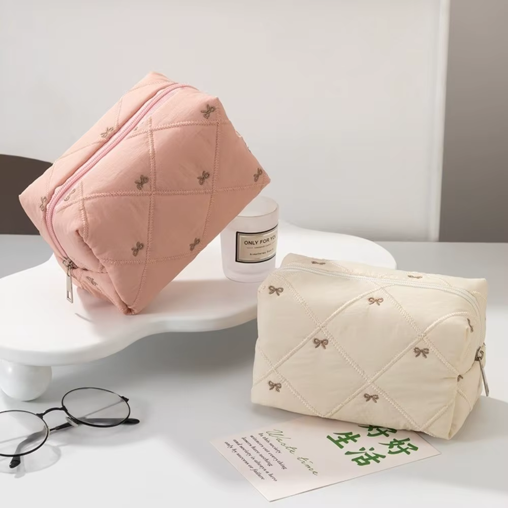 Bolsa de Maquillaje Acolchada Portátil Multifuncional para Mujer - imagen 2
