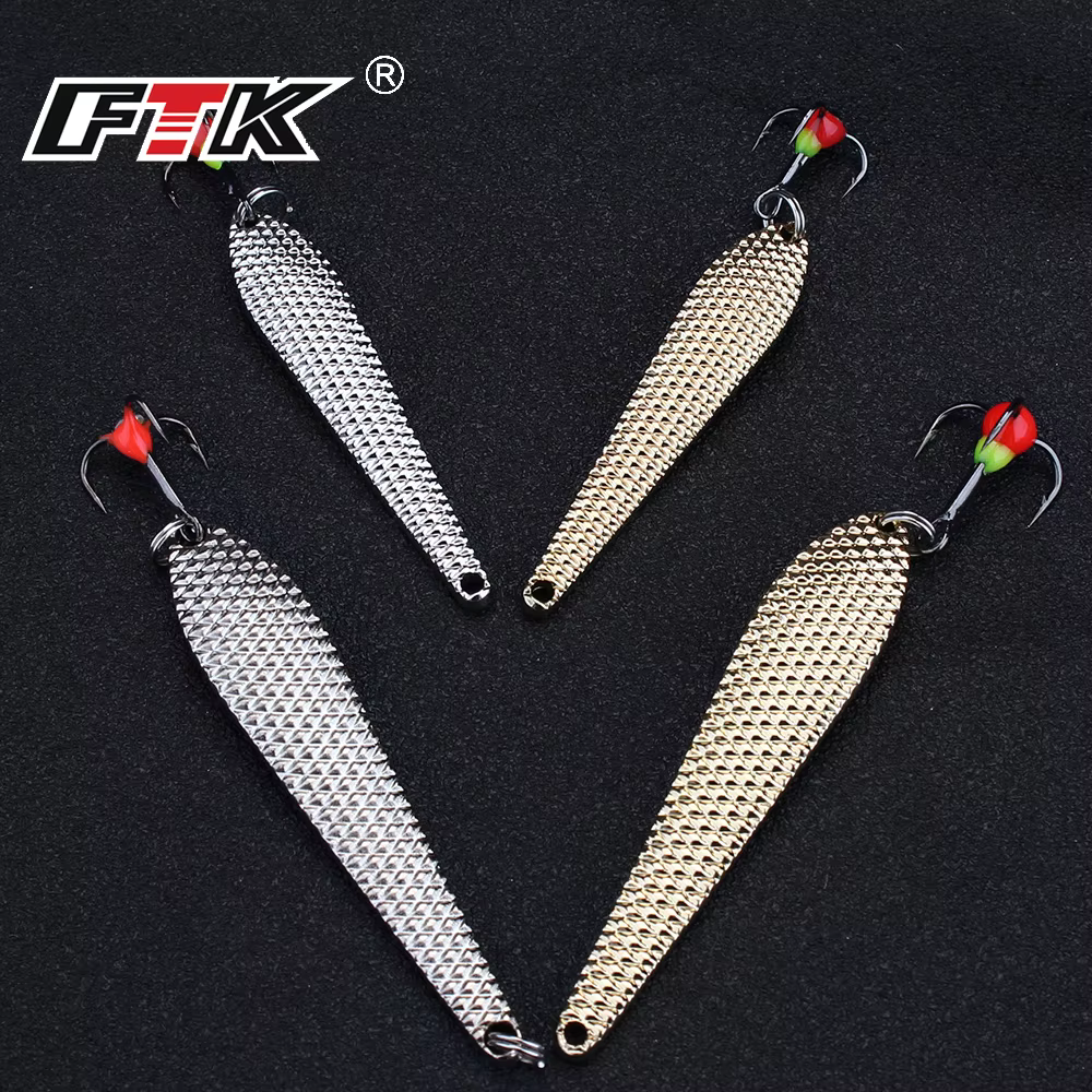 FTK Cuchara Equilibrador – Señuelo de pesca en hielo con triple anzuelo - imagen 5