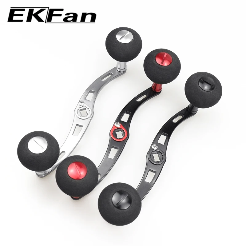 Manivela de carrete EKFan para baitcasting con doble perilla aluminio - imagen 3