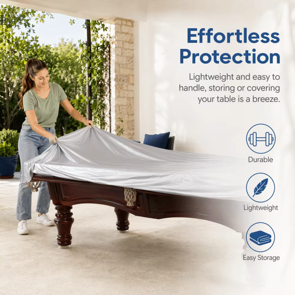 Funda Mesa de Billar Oxford Impermeable – Resistente al Viento y Desgarros - imagen 2