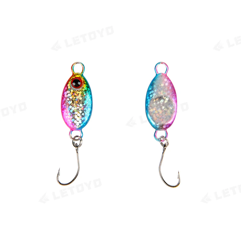 LETOYO señuelo cuchara micro spinner trucha para perca - imagen 4