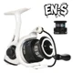 Carrete de spinning NUNATAK Shallow Spool para mar, cuerpo metálico