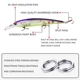 Wobbler Minnow flotante para lucio delgado con anzuelos largo