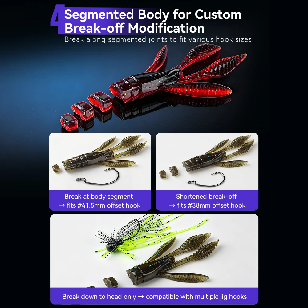 Kingdom Soft Sinking swimbait lastrado para lubina y perca - imagen 4