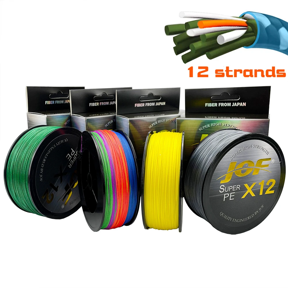Hilo trenzado PE multifilamento JOF X12 12 hebras – Mar - imagen 5
