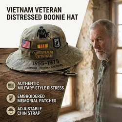 Sombrero Pesca Vietnam Veterans Memorial – Ancho para Hombre y Sol
